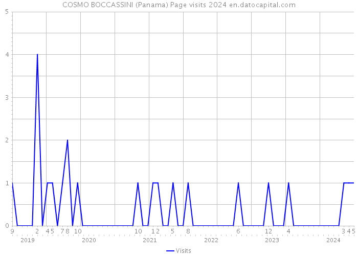 COSMO BOCCASSINI (Panama) Page visits 2024 