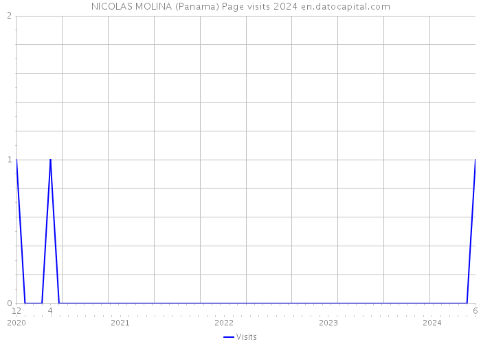 NICOLAS MOLINA (Panama) Page visits 2024 