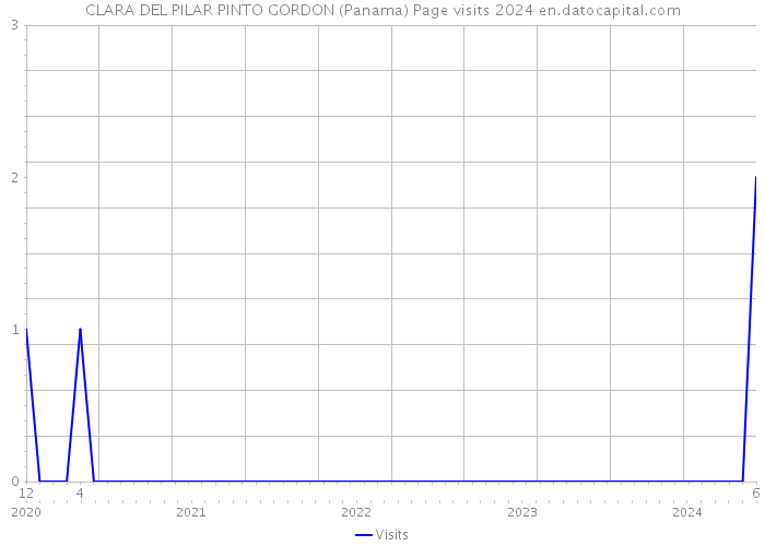 CLARA DEL PILAR PINTO GORDON (Panama) Page visits 2024 