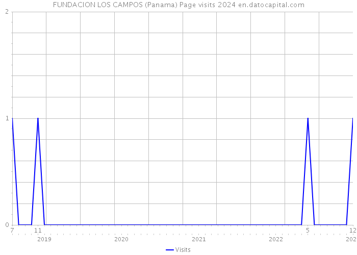 FUNDACION LOS CAMPOS (Panama) Page visits 2024 