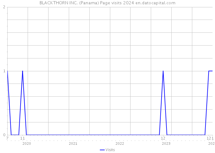 BLACKTHORN INC. (Panama) Page visits 2024 