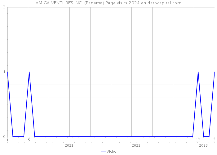 AMIGA VENTURES INC. (Panama) Page visits 2024 