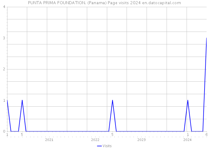 PUNTA PRIMA FOUNDATION. (Panama) Page visits 2024 
