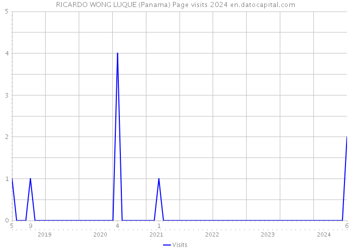RICARDO WONG LUQUE (Panama) Page visits 2024 