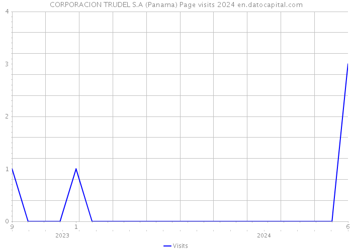 CORPORACION TRUDEL S.A (Panama) Page visits 2024 