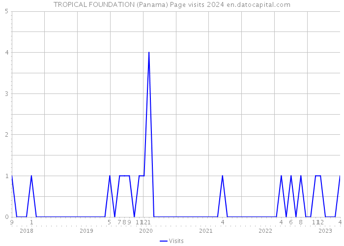 TROPICAL FOUNDATION (Panama) Page visits 2024 