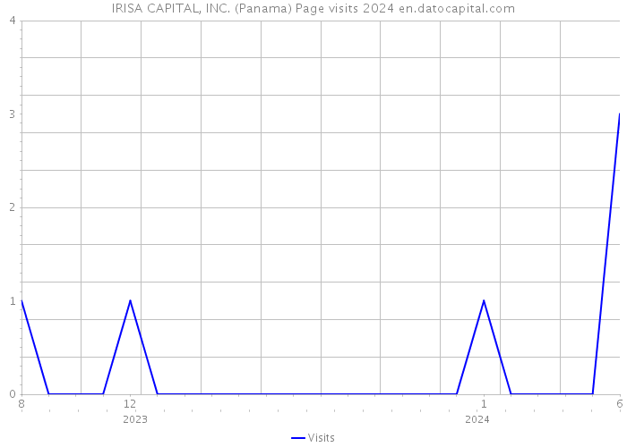 IRISA CAPITAL, INC. (Panama) Page visits 2024 