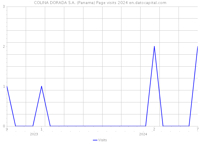 COLINA DORADA S.A. (Panama) Page visits 2024 