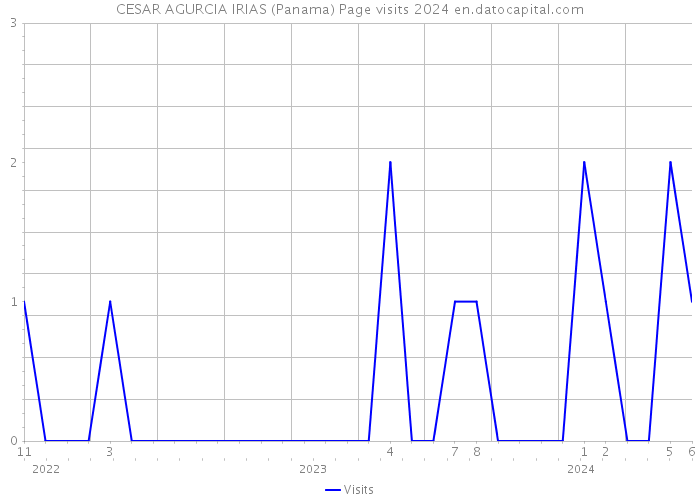 CESAR AGURCIA IRIAS (Panama) Page visits 2024 