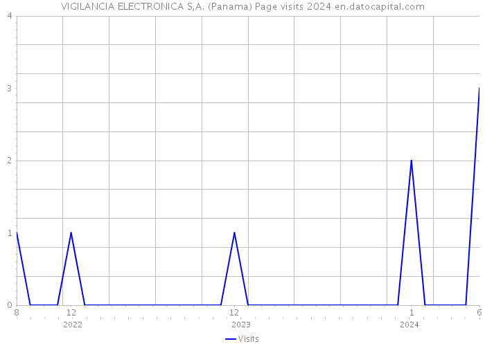 VIGILANCIA ELECTRONICA S,A. (Panama) Page visits 2024 