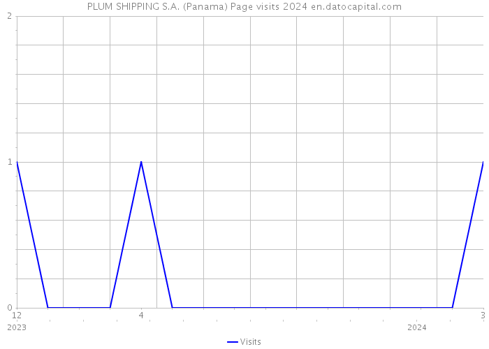 PLUM SHIPPING S.A. (Panama) Page visits 2024 