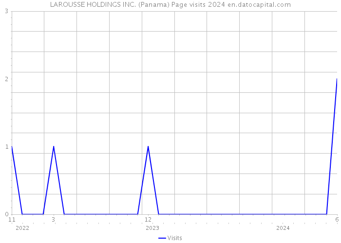 LAROUSSE HOLDINGS INC. (Panama) Page visits 2024 