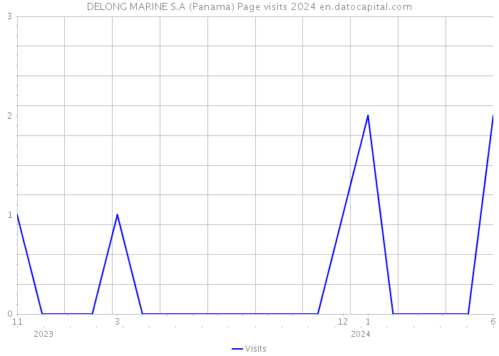 DELONG MARINE S.A (Panama) Page visits 2024 