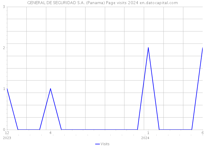 GENERAL DE SEGURIDAD S.A. (Panama) Page visits 2024 