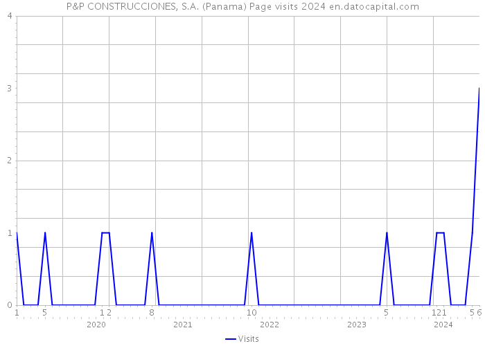 P&P CONSTRUCCIONES, S.A. (Panama) Page visits 2024 