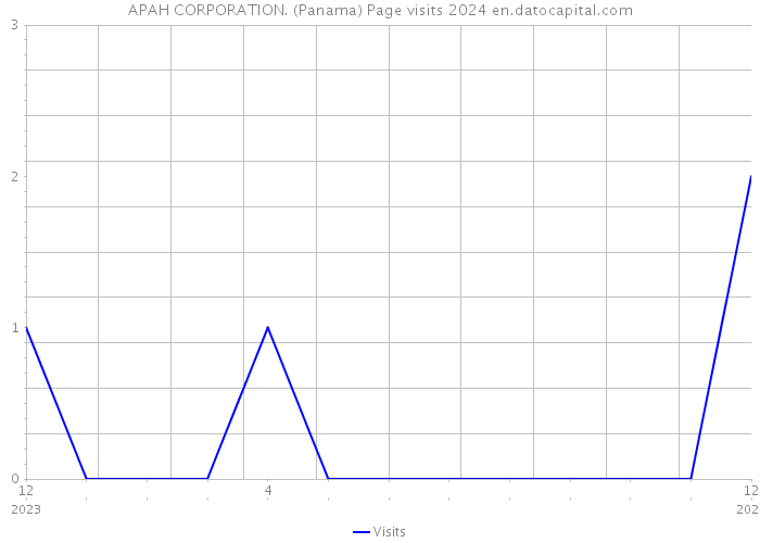 APAH CORPORATION. (Panama) Page visits 2024 