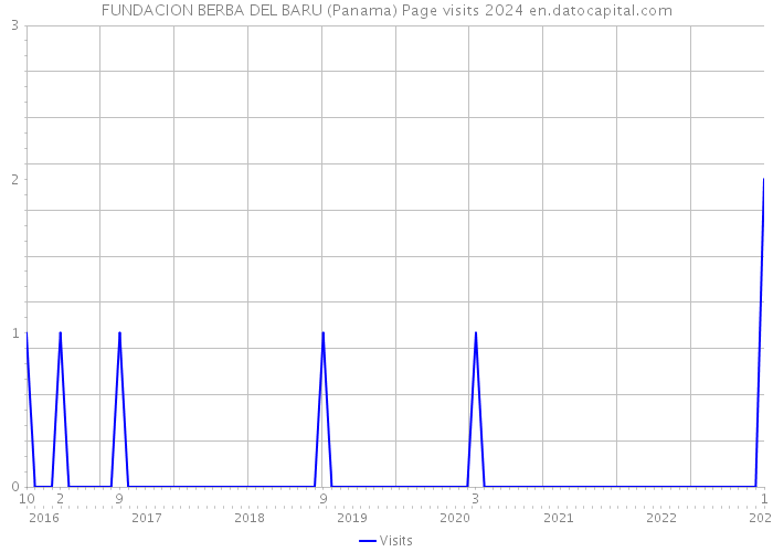 FUNDACION BERBA DEL BARU (Panama) Page visits 2024 