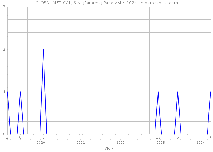GLOBAL MEDICAL, S.A. (Panama) Page visits 2024 