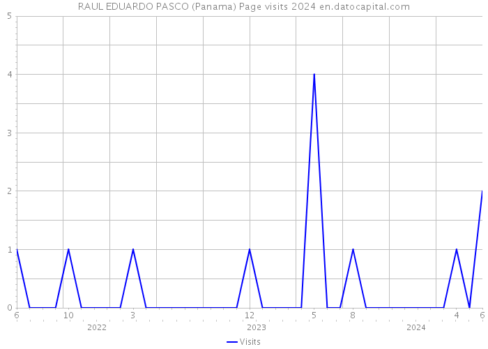 RAUL EDUARDO PASCO (Panama) Page visits 2024 