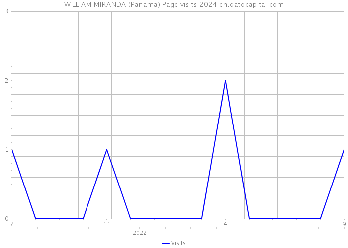 WILLIAM MIRANDA (Panama) Page visits 2024 