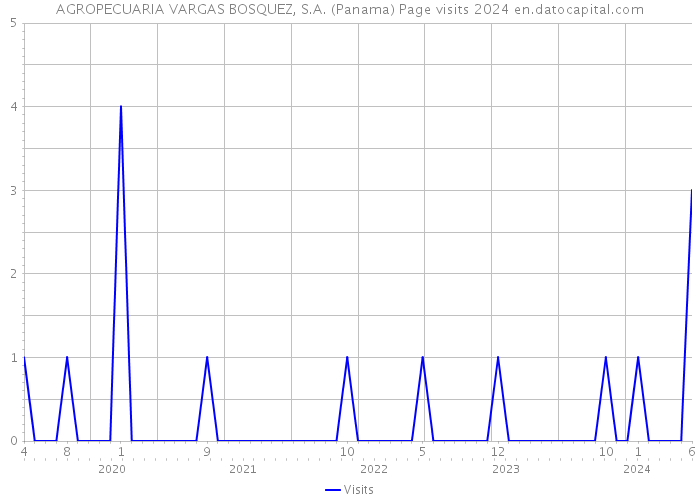 AGROPECUARIA VARGAS BOSQUEZ, S.A. (Panama) Page visits 2024 