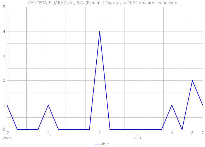 CANTERA EL JARAGUAL, S.A. (Panama) Page visits 2024 
