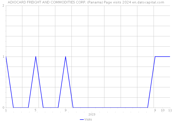 ADIOCARD FREIGHT AND COMMODITIES CORP. (Panama) Page visits 2024 