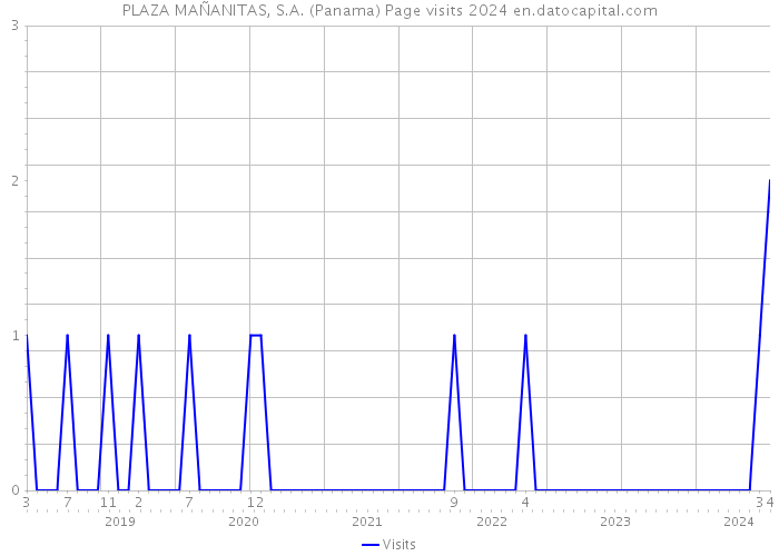 PLAZA MAÑANITAS, S.A. (Panama) Page visits 2024 