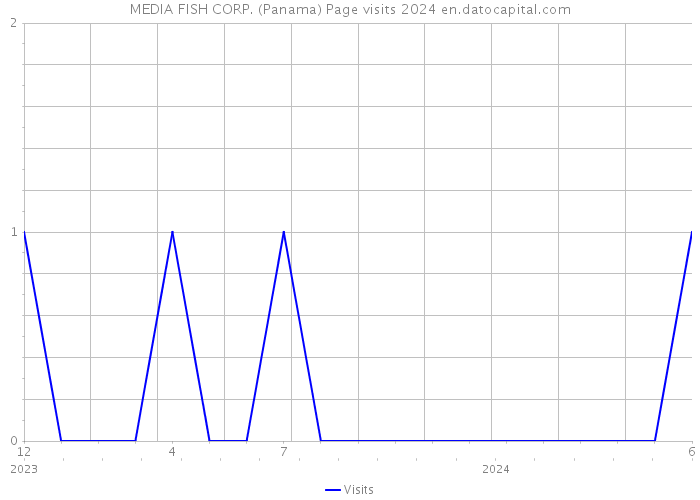 MEDIA FISH CORP. (Panama) Page visits 2024 