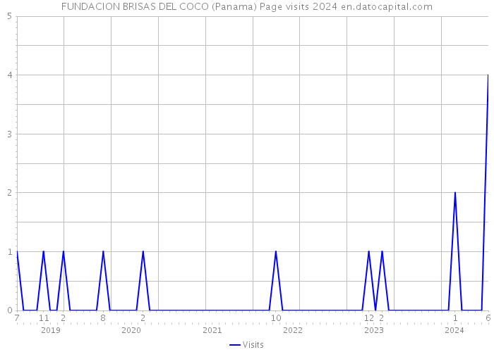 FUNDACION BRISAS DEL COCO (Panama) Page visits 2024 