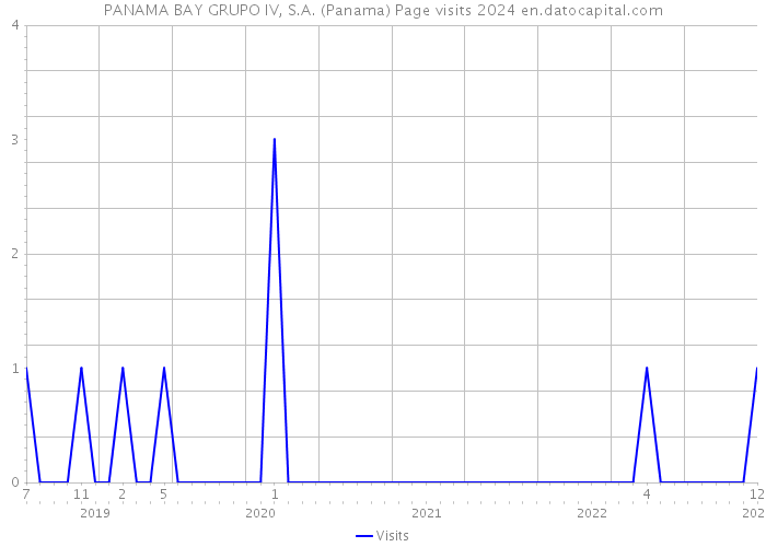 PANAMA BAY GRUPO IV, S.A. (Panama) Page visits 2024 