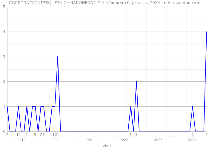 CORPORACION PESQUERA CAMARONERAS, S.A. (Panama) Page visits 2024 