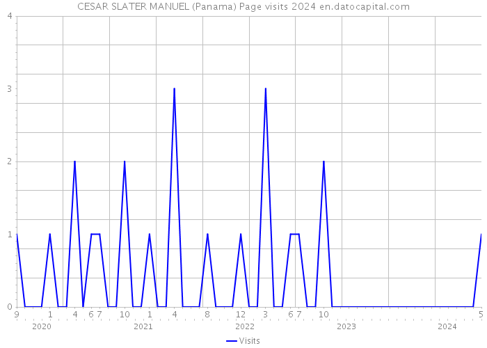 CESAR SLATER MANUEL (Panama) Page visits 2024 