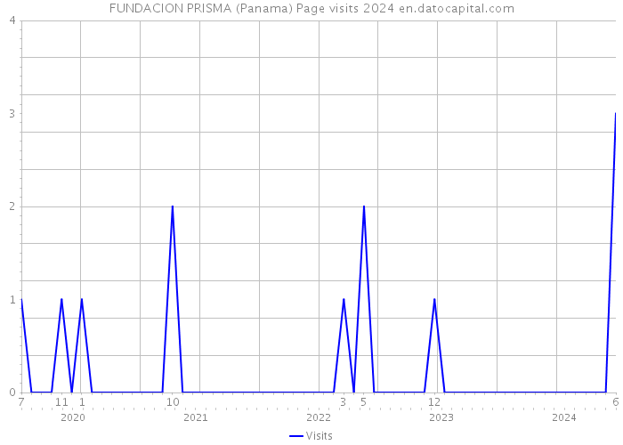 FUNDACION PRISMA (Panama) Page visits 2024 