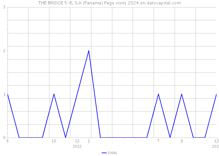 THE BRIDGE 5-E, S.A (Panama) Page visits 2024 