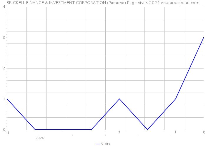 BRICKELL FINANCE & INVESTMENT CORPORATION (Panama) Page visits 2024 