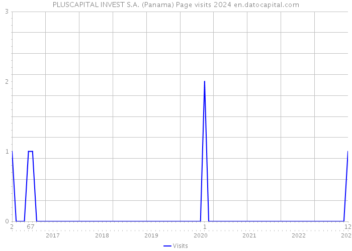 PLUSCAPITAL INVEST S.A. (Panama) Page visits 2024 
