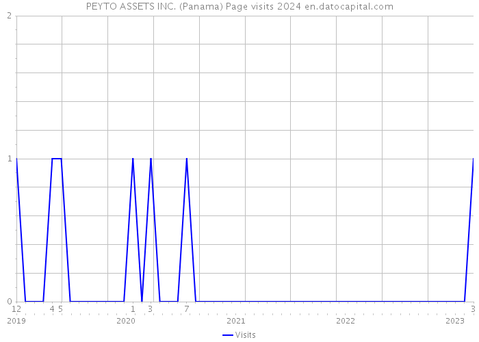 PEYTO ASSETS INC. (Panama) Page visits 2024 