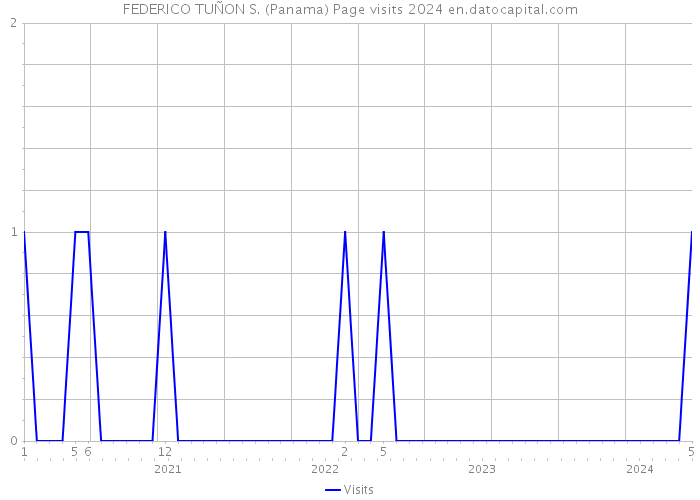 FEDERICO TUÑON S. (Panama) Page visits 2024 