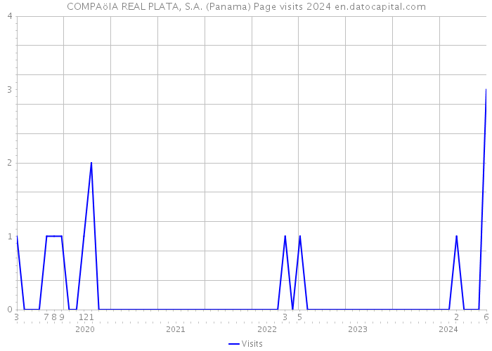 COMPAöIA REAL PLATA, S.A. (Panama) Page visits 2024 