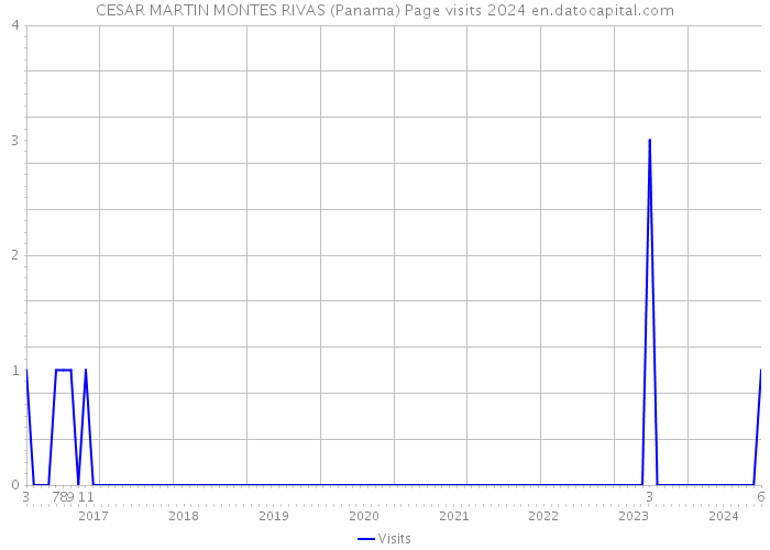 CESAR MARTIN MONTES RIVAS (Panama) Page visits 2024 