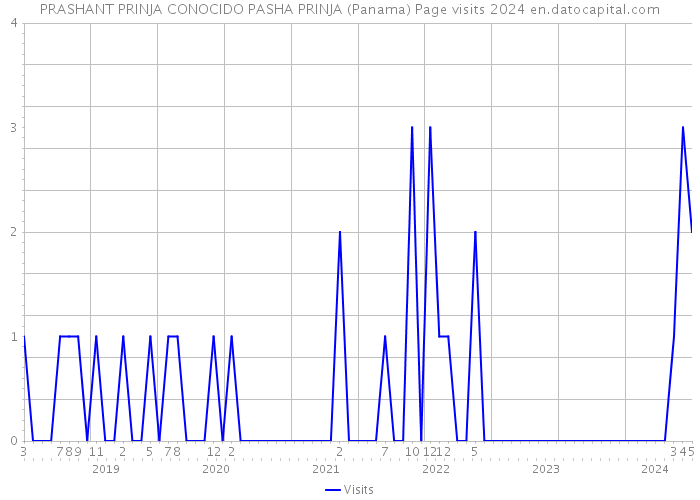 PRASHANT PRINJA CONOCIDO PASHA PRINJA (Panama) Page visits 2024 