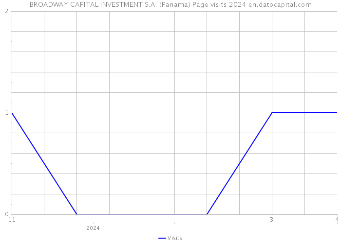 BROADWAY CAPITAL INVESTMENT S.A. (Panama) Page visits 2024 