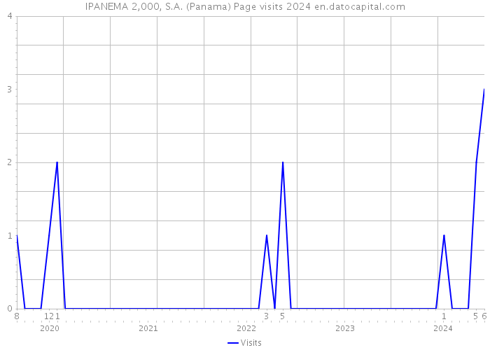 IPANEMA 2,000, S.A. (Panama) Page visits 2024 