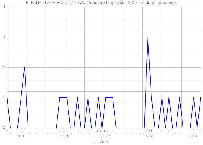 ETERNAL LANE HOLDINGS S.A. (Panama) Page visits 2024 