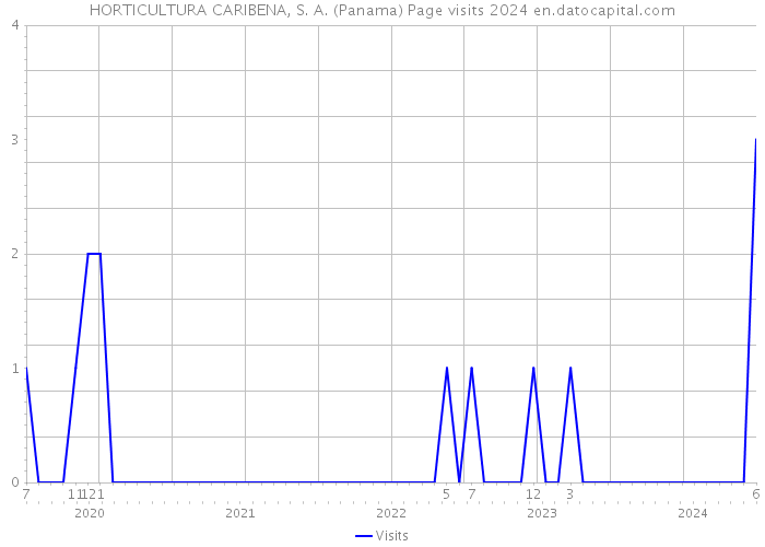 HORTICULTURA CARIBENA, S. A. (Panama) Page visits 2024 