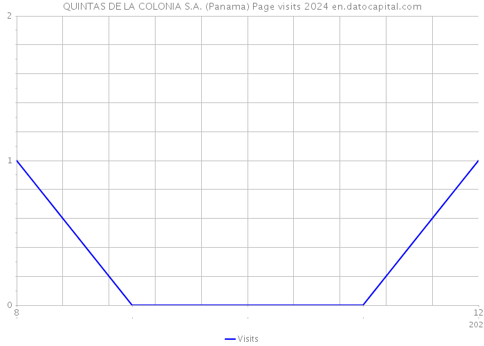 QUINTAS DE LA COLONIA S.A. (Panama) Page visits 2024 
