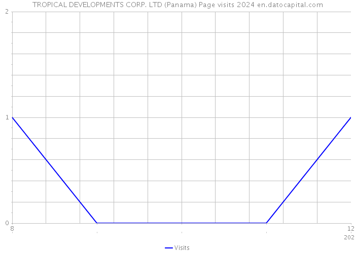 TROPICAL DEVELOPMENTS CORP. LTD (Panama) Page visits 2024 