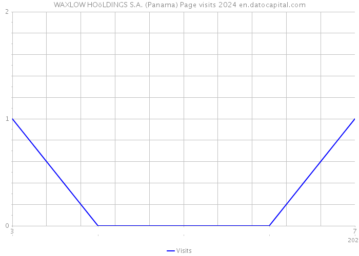 WAXLOW HOöLDINGS S.A. (Panama) Page visits 2024 