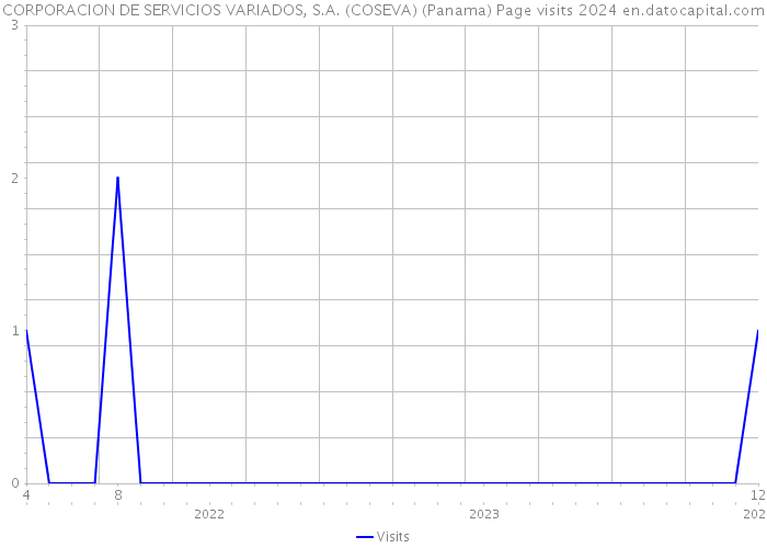 CORPORACION DE SERVICIOS VARIADOS, S.A. (COSEVA) (Panama) Page visits 2024 
